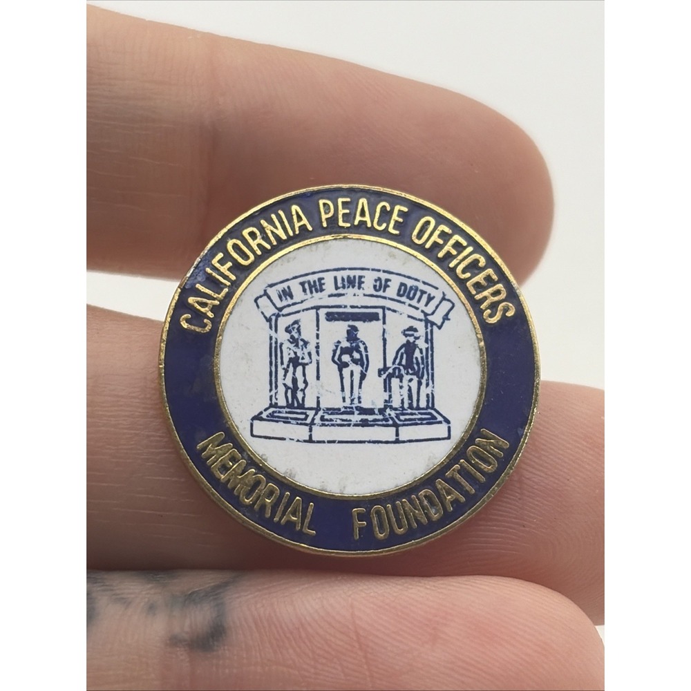 California Peace Officers Memorial Foundation Lapel Hat Pin